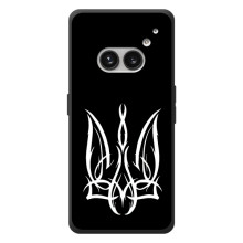 Чехол с украинским гербом на Nothing Phone (2a) Plus (Герб на черном)