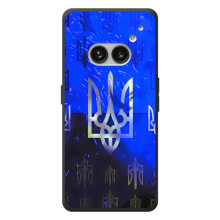 Чехол с украинским гербом на Nothing Phone (2a) Plus (Гербы на синем)