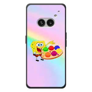 Силиконовый чехол Спанч Боб на Nichts Telefon (2а) Plus – Бургеры