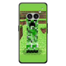 Чехлы для Nothing Phone (2a) Plus (Персонажи Майн Крафт) (Крипер 2)