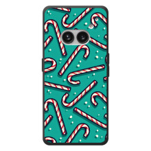 Силиконовый бампер на рождество для Nothing Phone (2a) Plus (Леденцы)