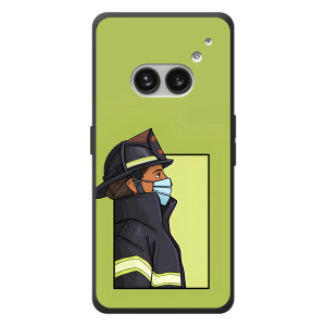 Силиконовый бампер (Работники) на Nothing Phone (2a) Plus – Пожарник