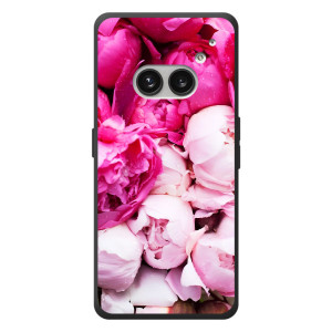 Силиконовый бампер с принтом (цветочки) на Nichts Telefon (2а) Plus – Пионы