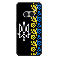 Силіконовый Чохол на Nothing Phone (2a) Plus (Герб и вишиванка)