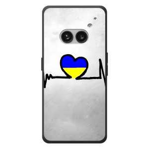 Силиконовый Чехол на Nothing Phone (2a) Plus (Я-Украина) – Украинская кардиограмма
