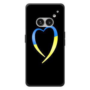 Силиконовый Чехол на Nothing Phone (2a) Plus (Я-Украина) – Украинское сердце