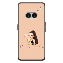 Силиконовый Чехол на Nothing Phone (2a) Plus с картинкой Стильных Девушек (С собакой)