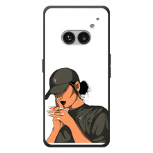 Силиконовый Чехол на Nothing Phone (2a) Plus с картинкой Стильных Девушек (В зеленом)