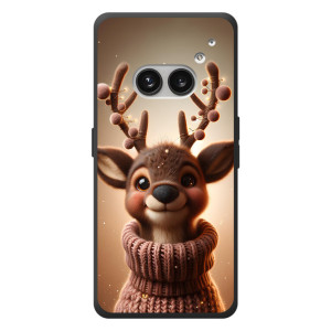 Яркий чехол для Nothing Phone (2a) Plus с Зимними Оленятами