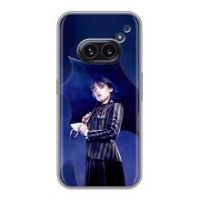 Чехлы с принтом Уэнсдей на Nothing Phone 2a – Уэнсдей с зонтом