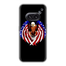 Чохол Прапор USA для Nothing Phone 2a (Крила США)