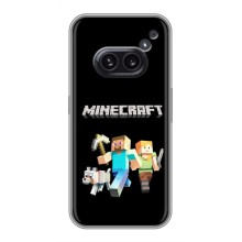 Чохол Майнкрафт на Nothing Phone 2a (AlphaPrint) Minecraft (герої Minecraft)