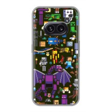 Чохол Майнкрафт на Nothing Phone 2a (AlphaPrint) Minecraft (Колаж Майнкрафт)