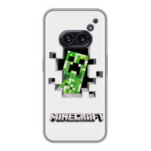 Чохол Майнкрафт на Nothing Phone 2a (AlphaPrint) Minecraft (кріпер Майнкрафт)