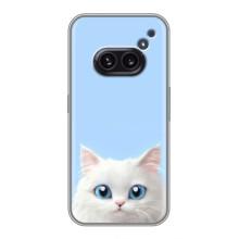 Чехол на тематику: Коты для Nothing Phone 2a – Белый кот