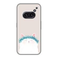 Чехол на тематику: Коты для Nothing Phone 2a – Белый котик