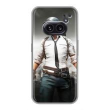 Силиконовый чехол с картинкой "Герой Pubg" на Nothing Phone 2a – Пабг