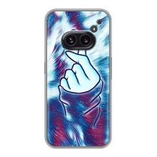 Чехол с принтом для Nothing Phone 2a (AlphaPrint - Знак сердечка)