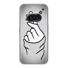 Чехол с принтом для Nothing Phone 2a (AlphaPrint - Знак сердечка)