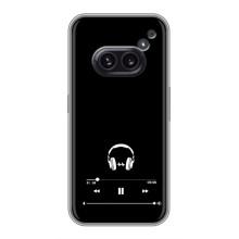 Чехол с картинками на черном фоне для Nothing Phone 2a – Плеер