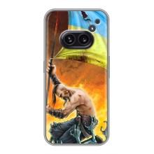 Чехол с картинкой (Патриотический КОЗАК) на Nothing Phone 2a – Сильный Козак