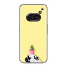 Бампер для Nothing Phone 2a с картинкой "Песики" – Кактус на голове