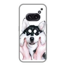 Бампер для Nothing Phone 2a с картинкой "Песики" – Собака Хаски