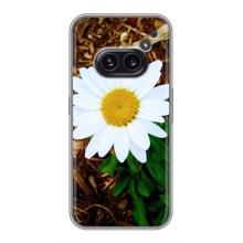 Чехол с ромашками на Nothing Phone 2a – Белая ромашка