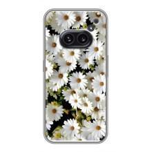 Чехол с ромашками на Nothing Phone 2a – Рамка в ромашках