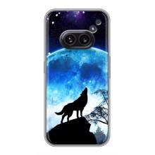 Чехол с Волком на Nothing Phone 2a – Воет на луну
