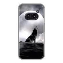 Чехол с Волком на Nothing Phone 2a – Волк и луна