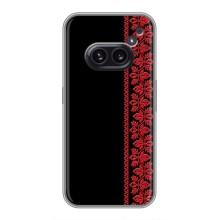 Силиконовый Чехол на Nothing Phone 2a с картинкой Вышиванки – Вышиванка на черном