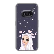 Чехол Стильные девушки на Nothing Phone 2a – Девушка и сердечки