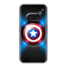 Чехол с Щитом Капитана Америки на Nothing Phone 2a – Яркий Щит Капитана