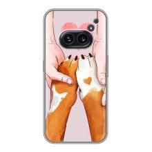 Чехол (ТПУ) Милые собачки для Nothing Phone 2a – Любовь к собакам