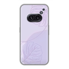 Чехол цветочный дизайн для Nothing Phone 2a – Монстера фиолетовая