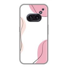 Чехол цветочный дизайн для Nothing Phone 2a – Розовый фон