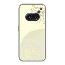 Чехол цветочный дизайн для Nothing Phone 2a – Зелёный фон