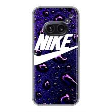 Чохол з логтипом Найк на Nothing Phone 2a (Найк на фіолетовому)