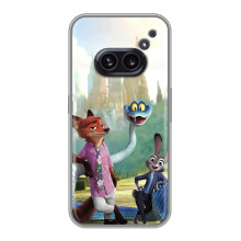 Чехол Зоотрополіс на Nothing Phone 2a – Ник Джуди и змея