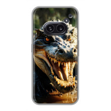 Чехол с картинкой «Хищники» для Nothing Phone 2a – Крокодил