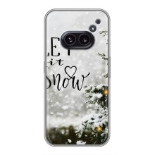 Новорічні, Святкові Чохли для Nothing Phone 2a - 2024 год (Let it snow)