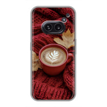 Чехол с уникальным дизайном «Осень с кофе» для Nothing Phone 2a – Кофе на пледе