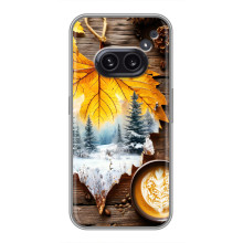 Чехол с уникальным дизайном «Осень с кофе» для Nothing Phone 2a – Осенне-зимнее кофе