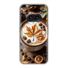Чехол с уникальным дизайном «Осень с кофе» для Nothing Phone 2a – Пряный кофе