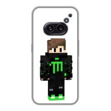 Чохли для Nothing Phone 2a (Персонажі МайнКрафт) (Зелений хлопчик)