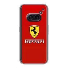 Силиконовый бампер с картинкой машины на Nothing Phone 2a – Ferrari Logo