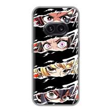 Силиконовые чехлы с глазами Anime для Насинг Фон 2а – Глаза на чорном