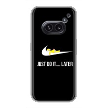 Силиконовый Чехол на Nothing Phone 2a с картинкой Nike – Later