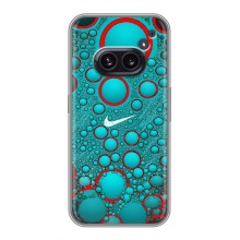 Силиконовый Чехол на Nothing Phone 2a с картинкой Nike (Найк зеленый)